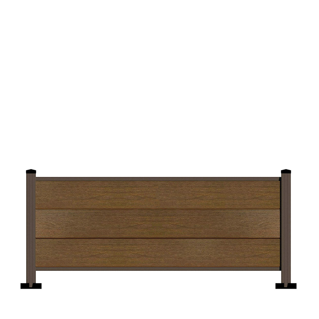 Pannello di recinzione in WPC - Altezza 64cm - Mod 1D