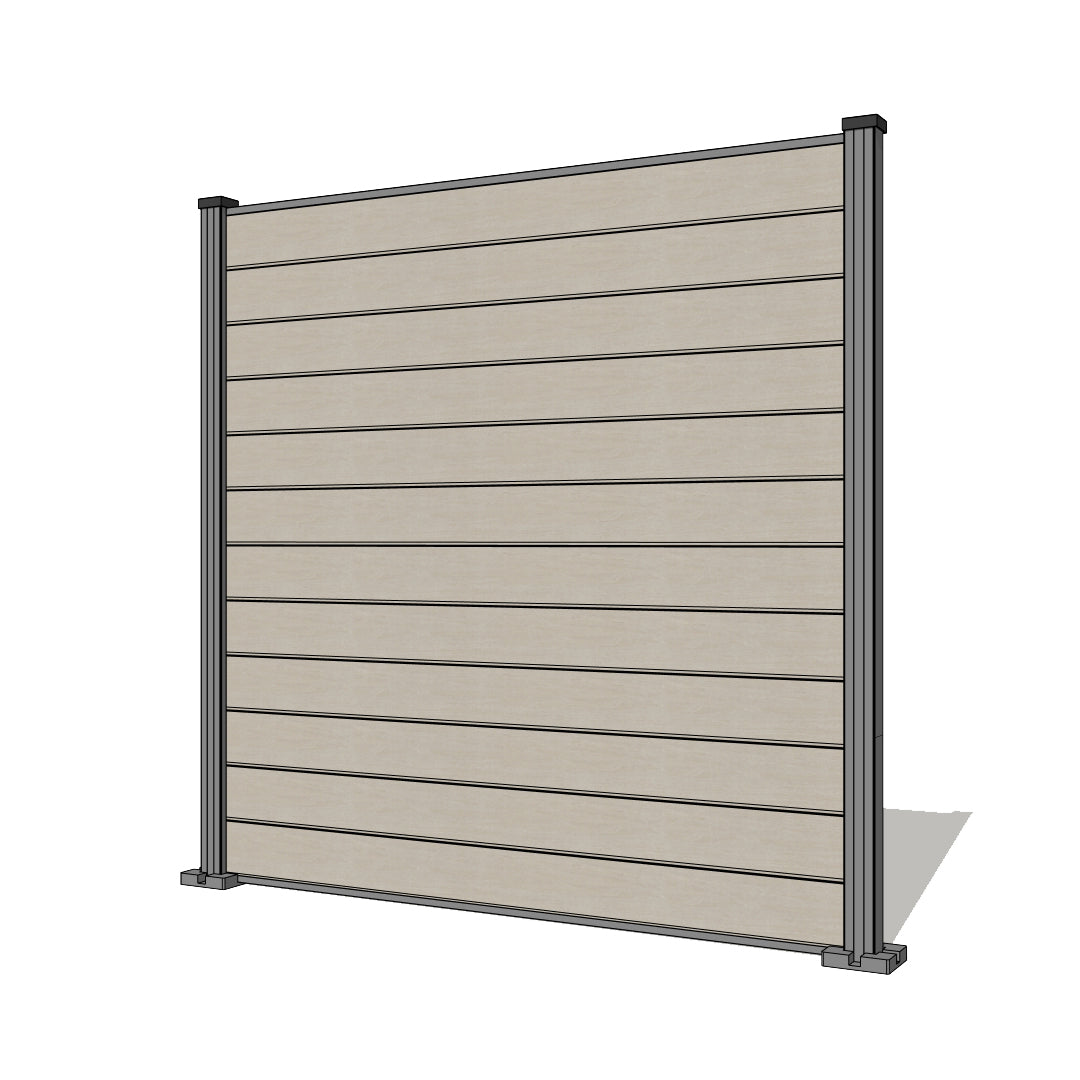 Pannello di recinzione in WPC - Altezza 185 cm - Mod 1A